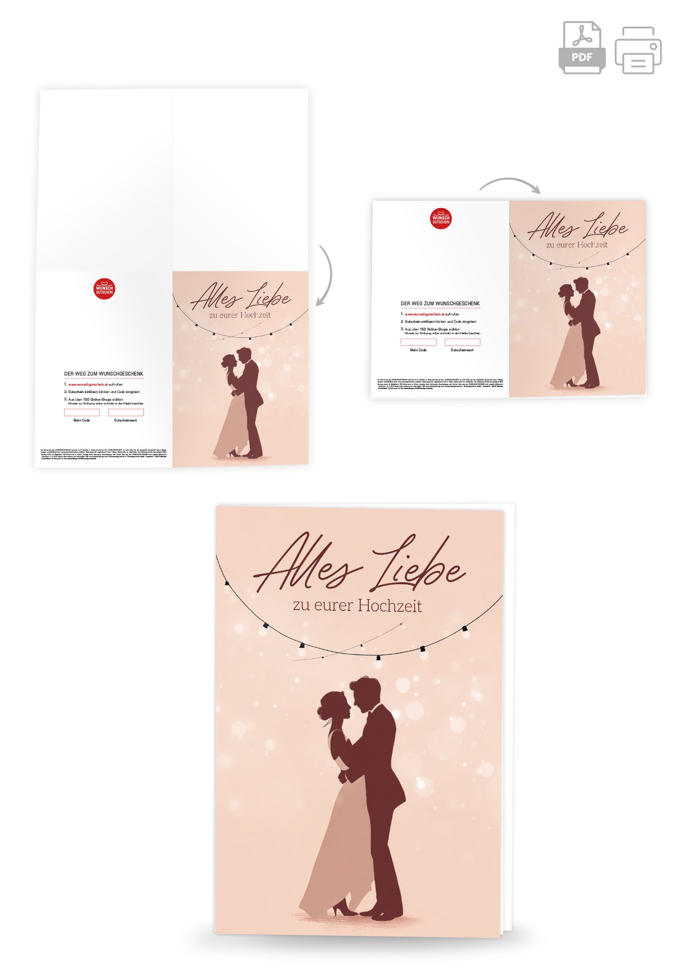 Alles Liebe zu eurer Hochzeit - Paar Tanzend PDF