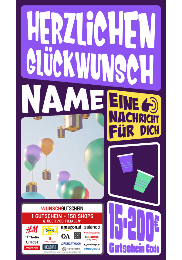 Digital - Herzlichen Glückwunsch