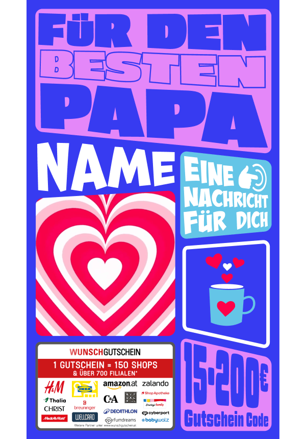 Digital - Für den besten Papa - bold