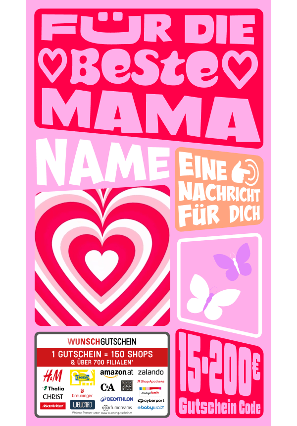 Digital - Für die beste Mama - Herz