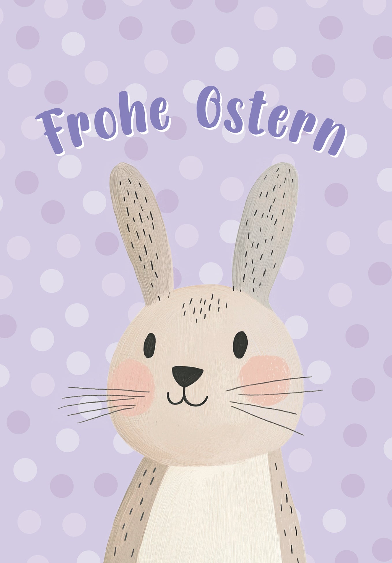 Frohe Ostern - Hase Pastellila