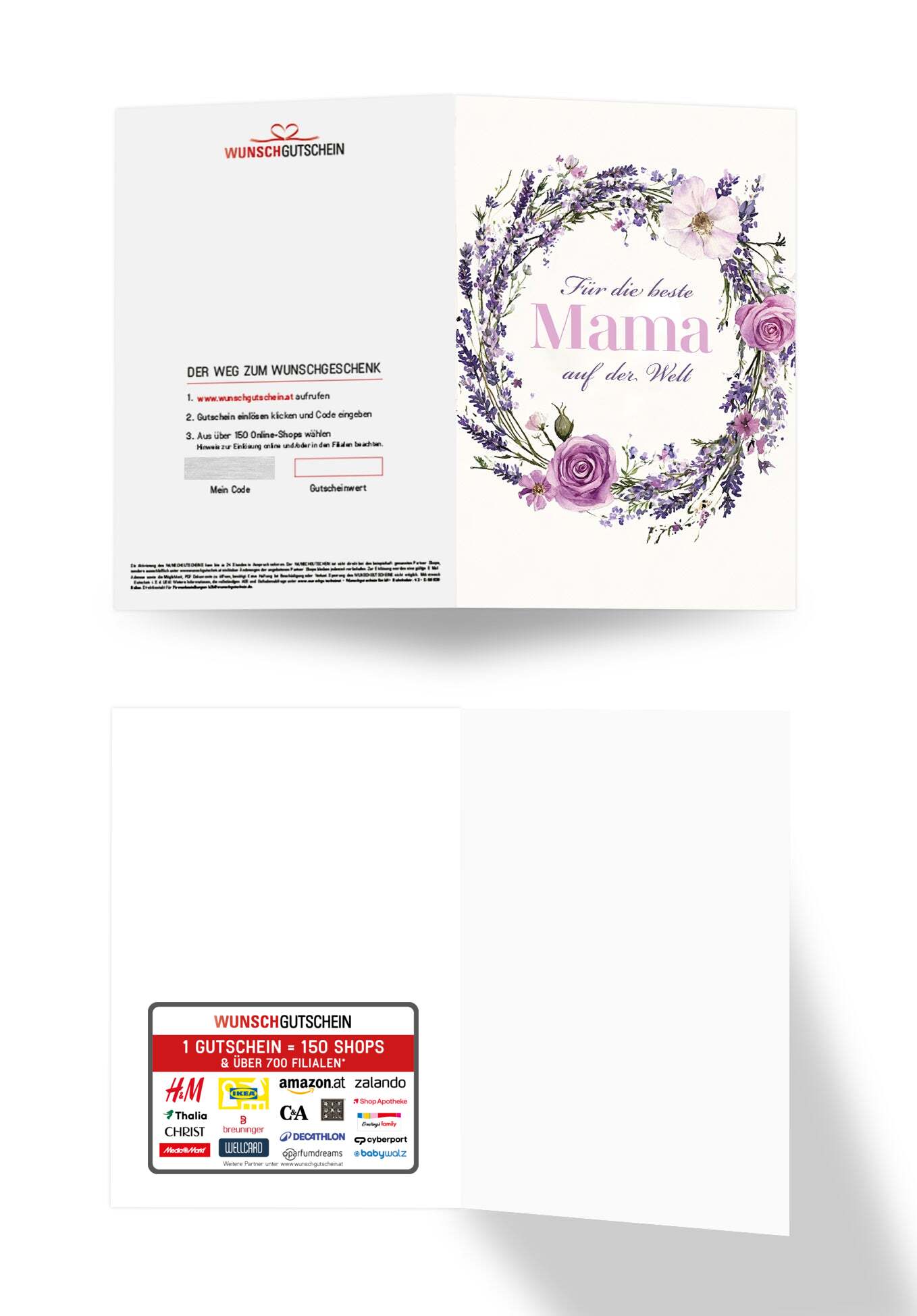 Für die beste Mama - Blumenkranz Lila
