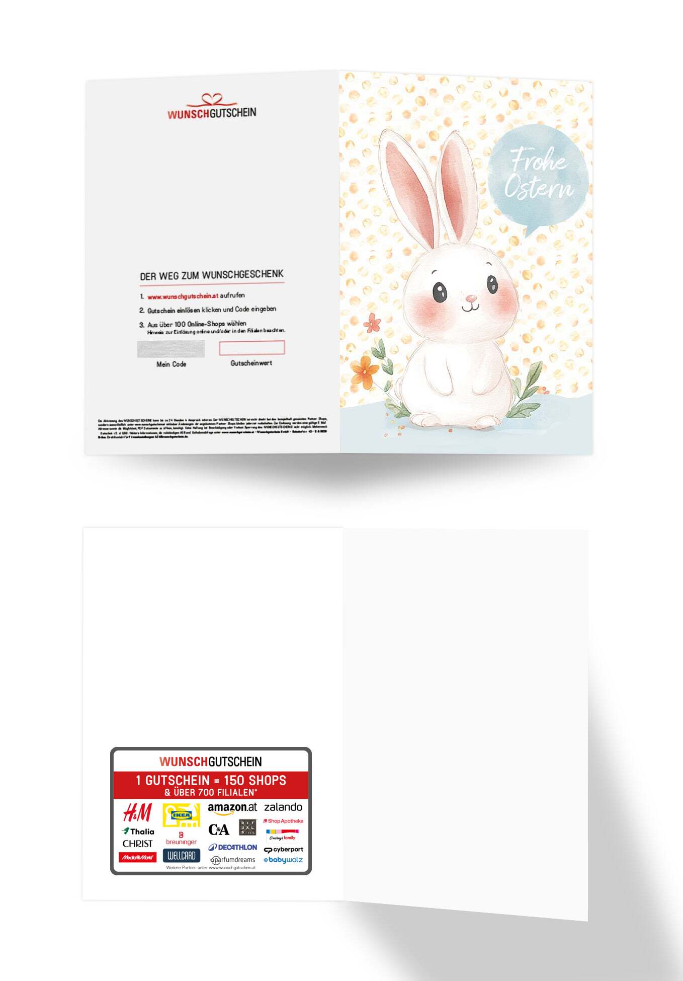 Frohe Ostern - Hase Sprechblase