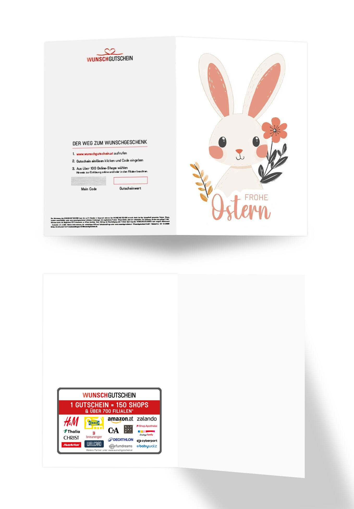 Frohe Ostern - Hase Weiß