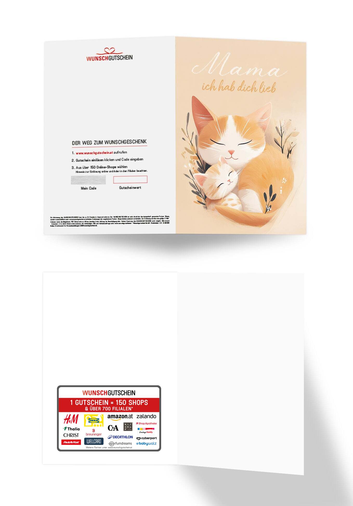 Mama hab dich lieb - Katzen Orange