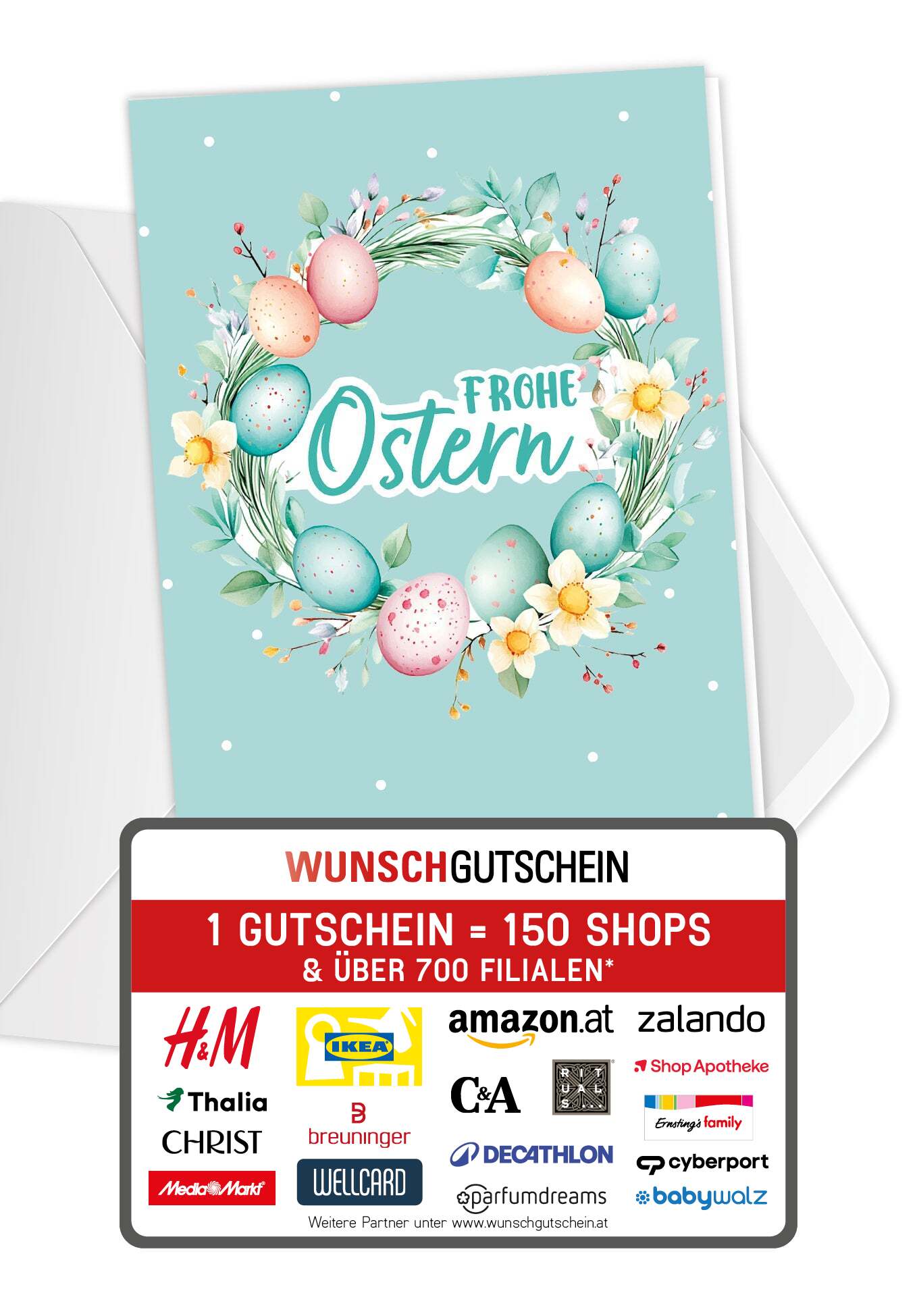 Frohe Ostern - Eierkranz