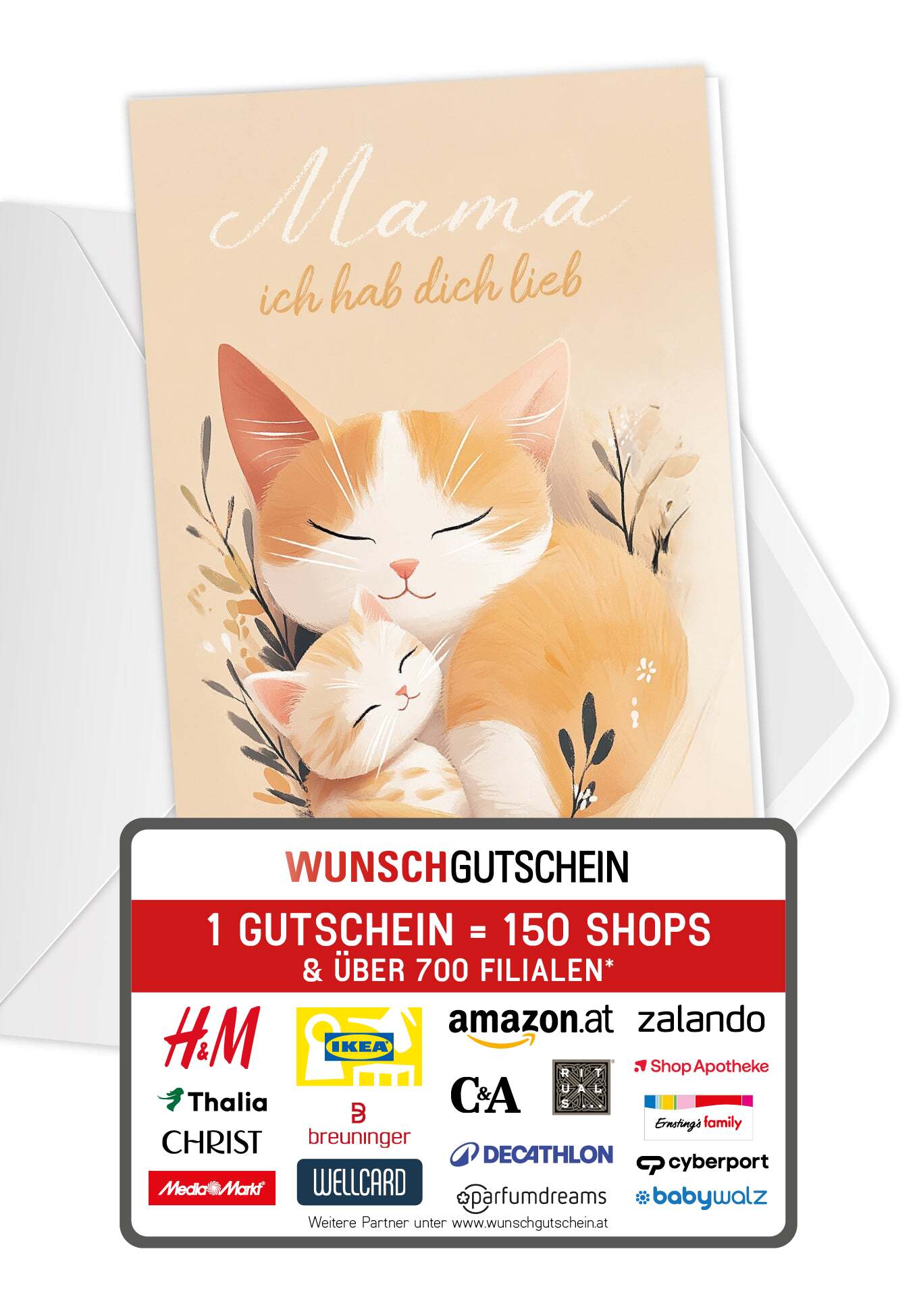 Mama hab dich lieb - Katzen Orange