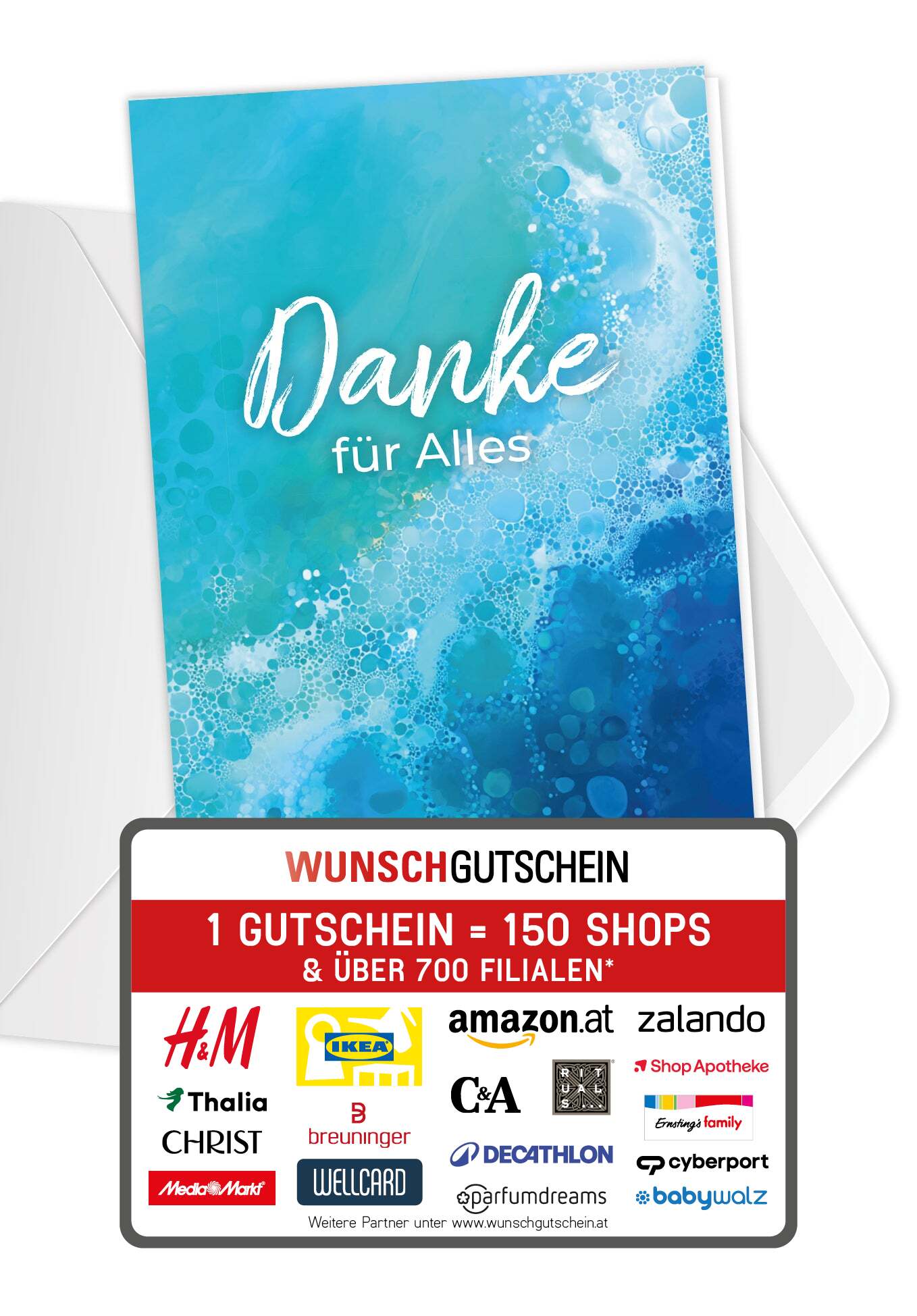 Danke für Alles - Blue Wellen (Gutscheinwert)