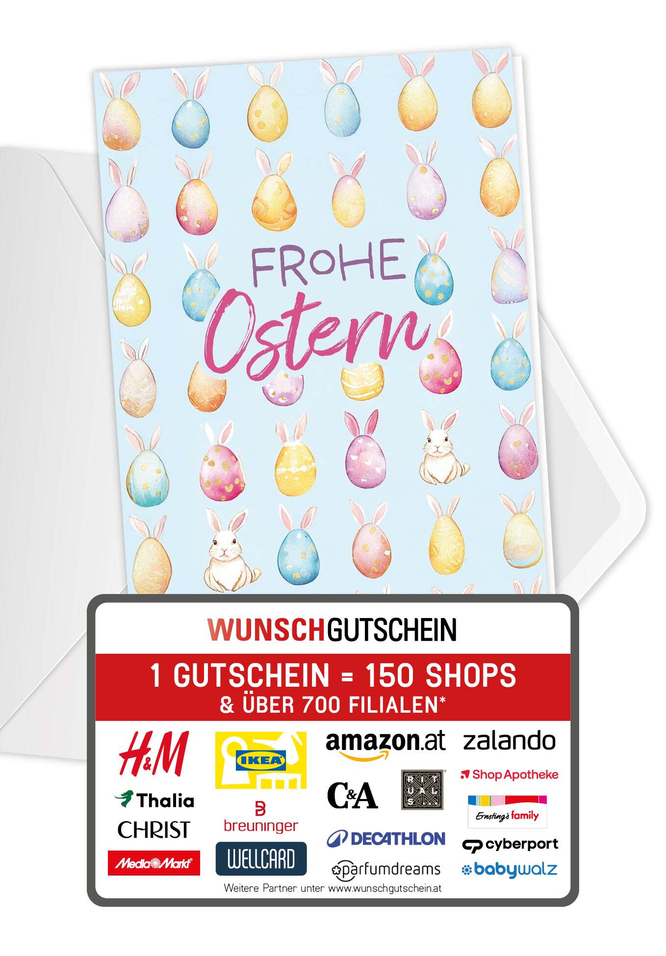 Frohe Ostern - Haseneier Muster