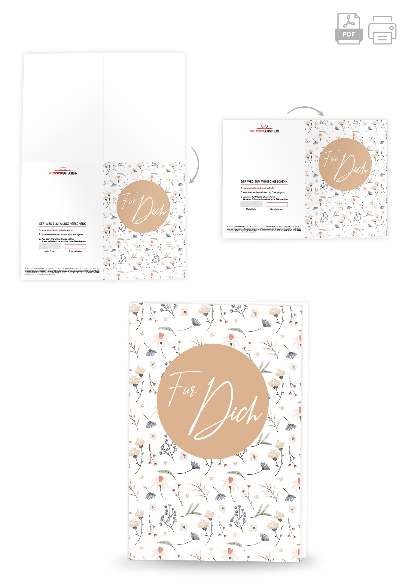 Für Dich - Blumen Weiß