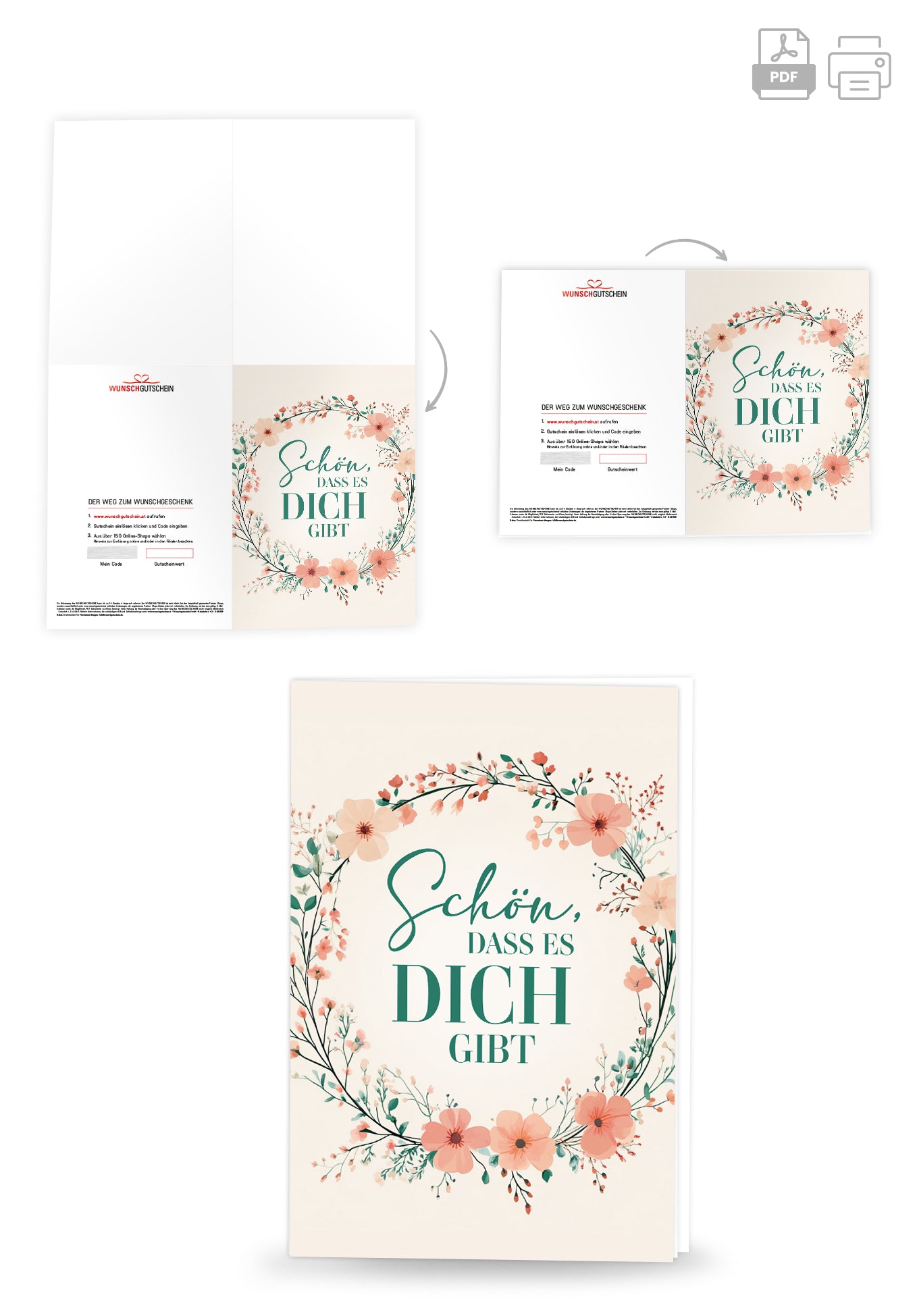 Schön dass es dich gibt - Blumenkranz