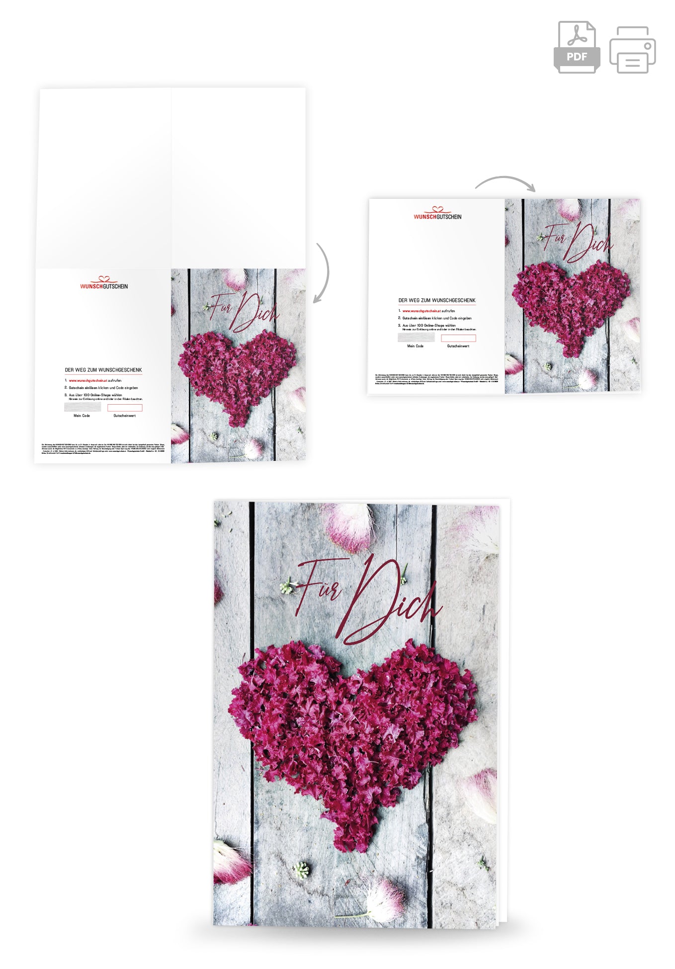 Für Dich - Herz Holz