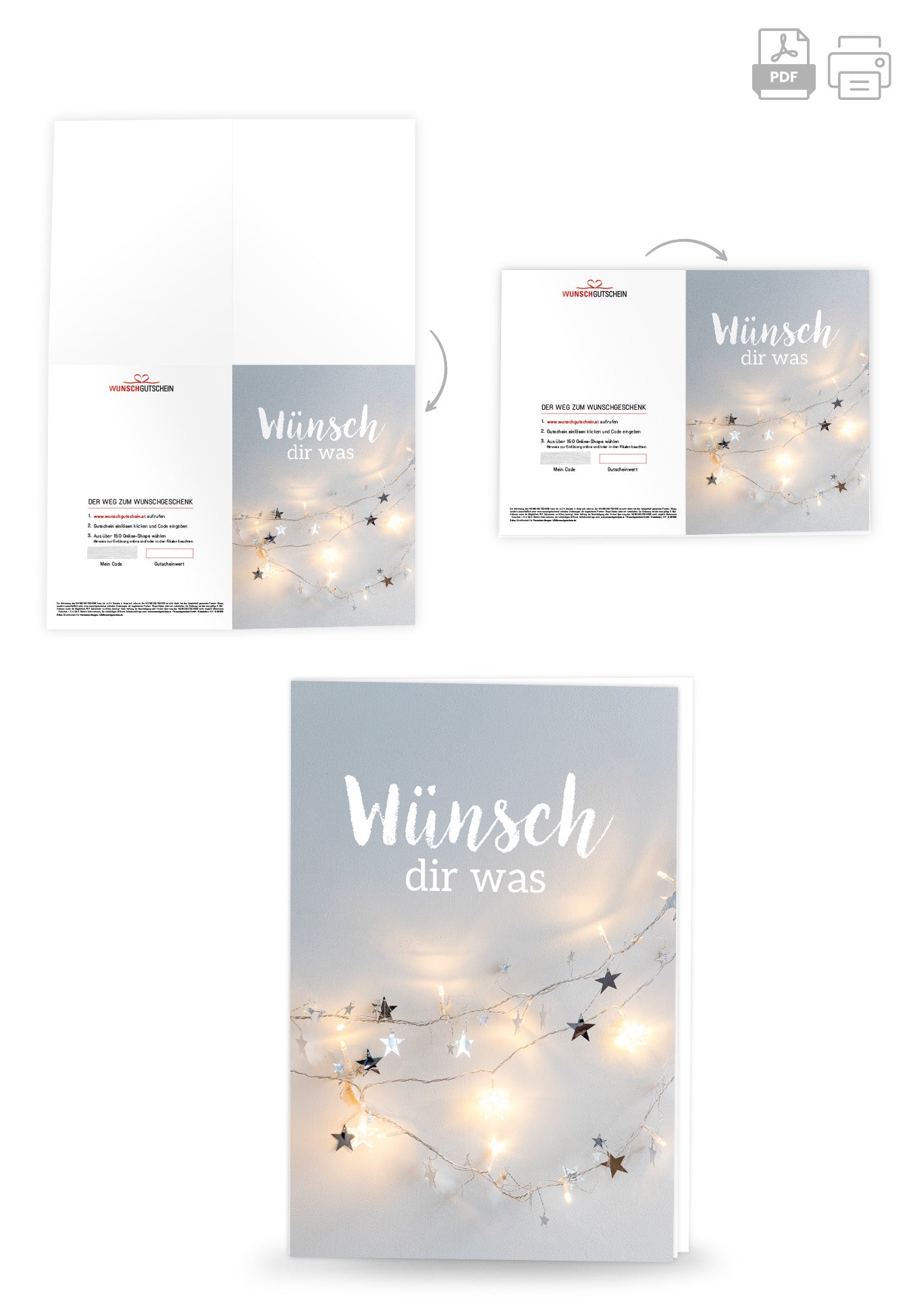 Wünsch dir was - Lichterkette Sterne