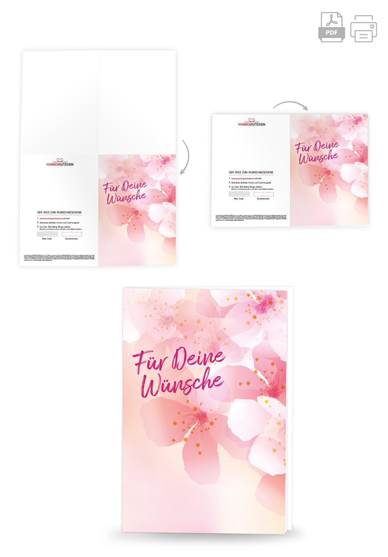 Für deine Wünsche - Blumen Rosa