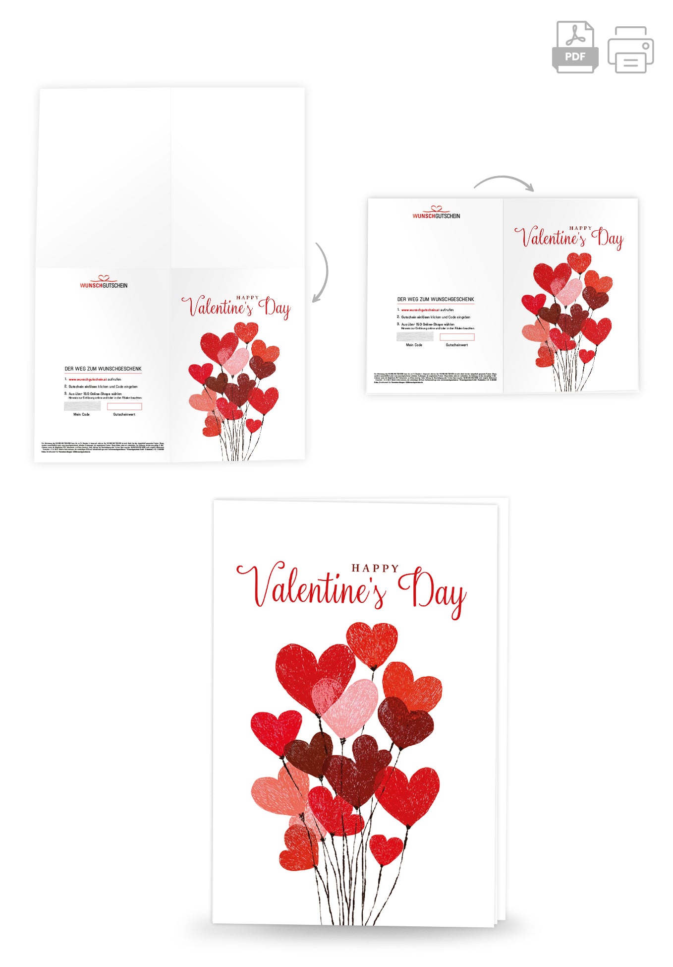 Happy Valentines Day - Herzballons