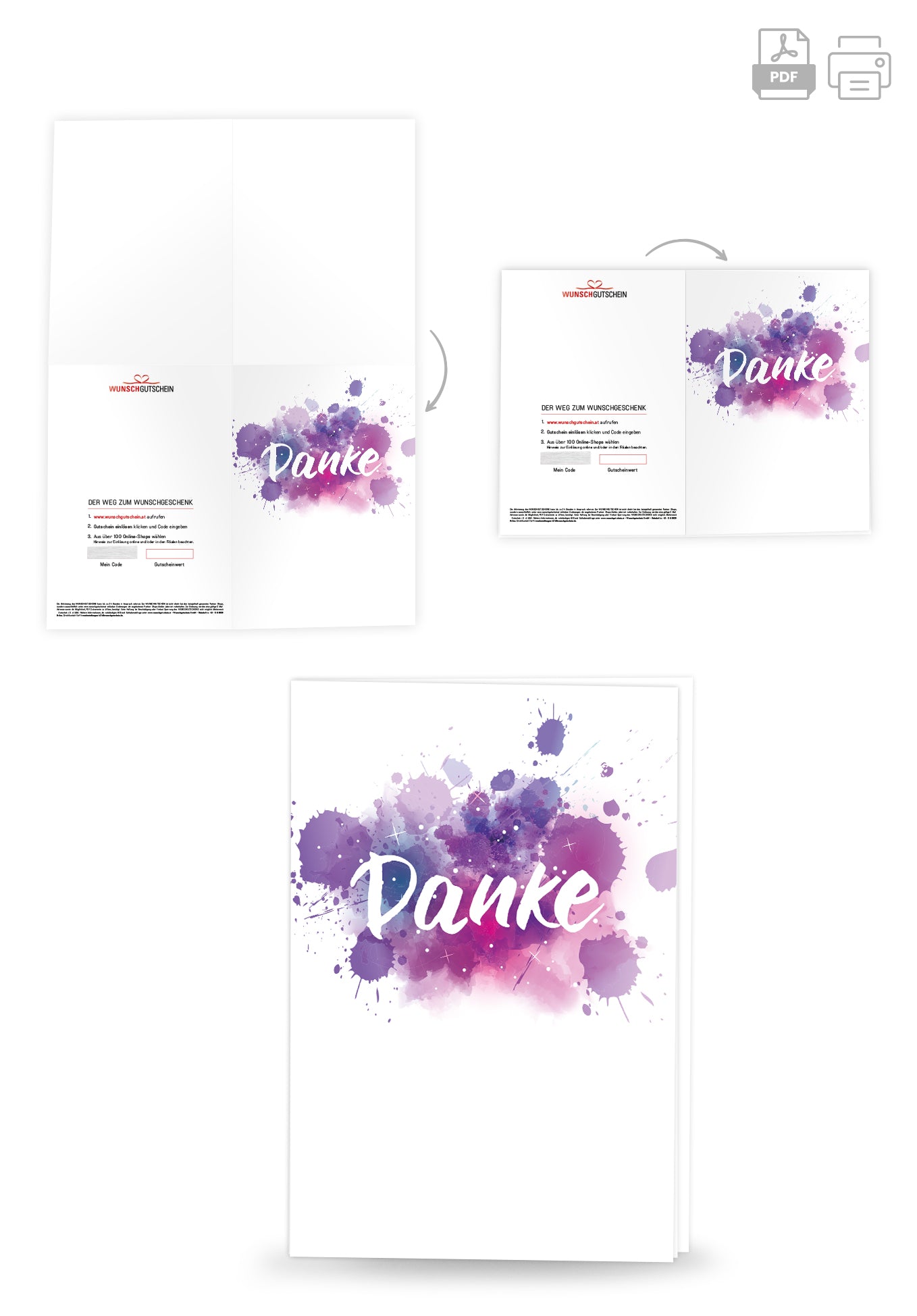 Danke - Lila Kleckse