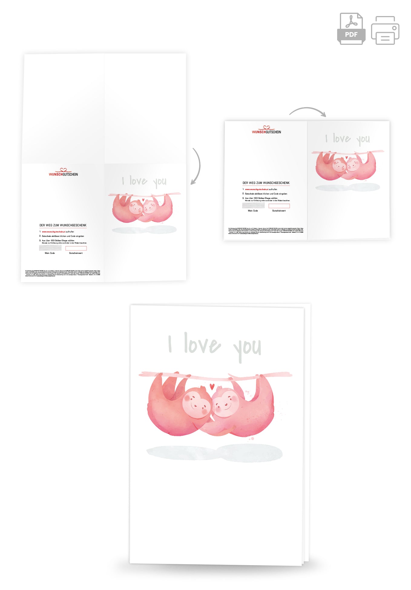 I love you - Faultiere