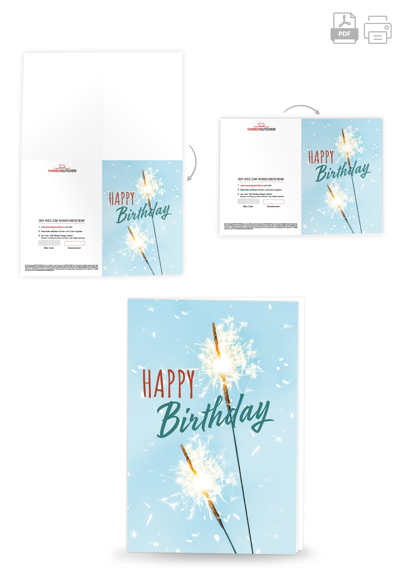 Happy Birthday - Wunderkerzen