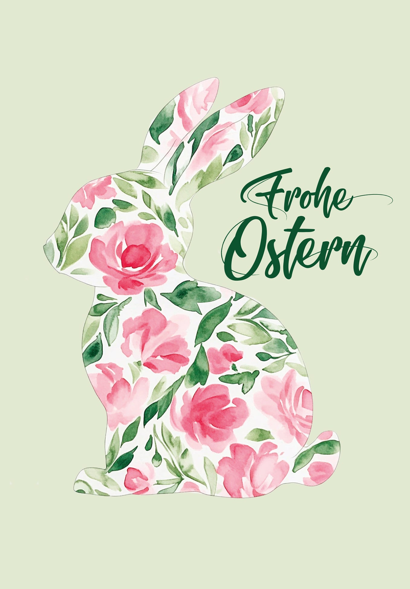 Frohe Ostern - Blumenhase