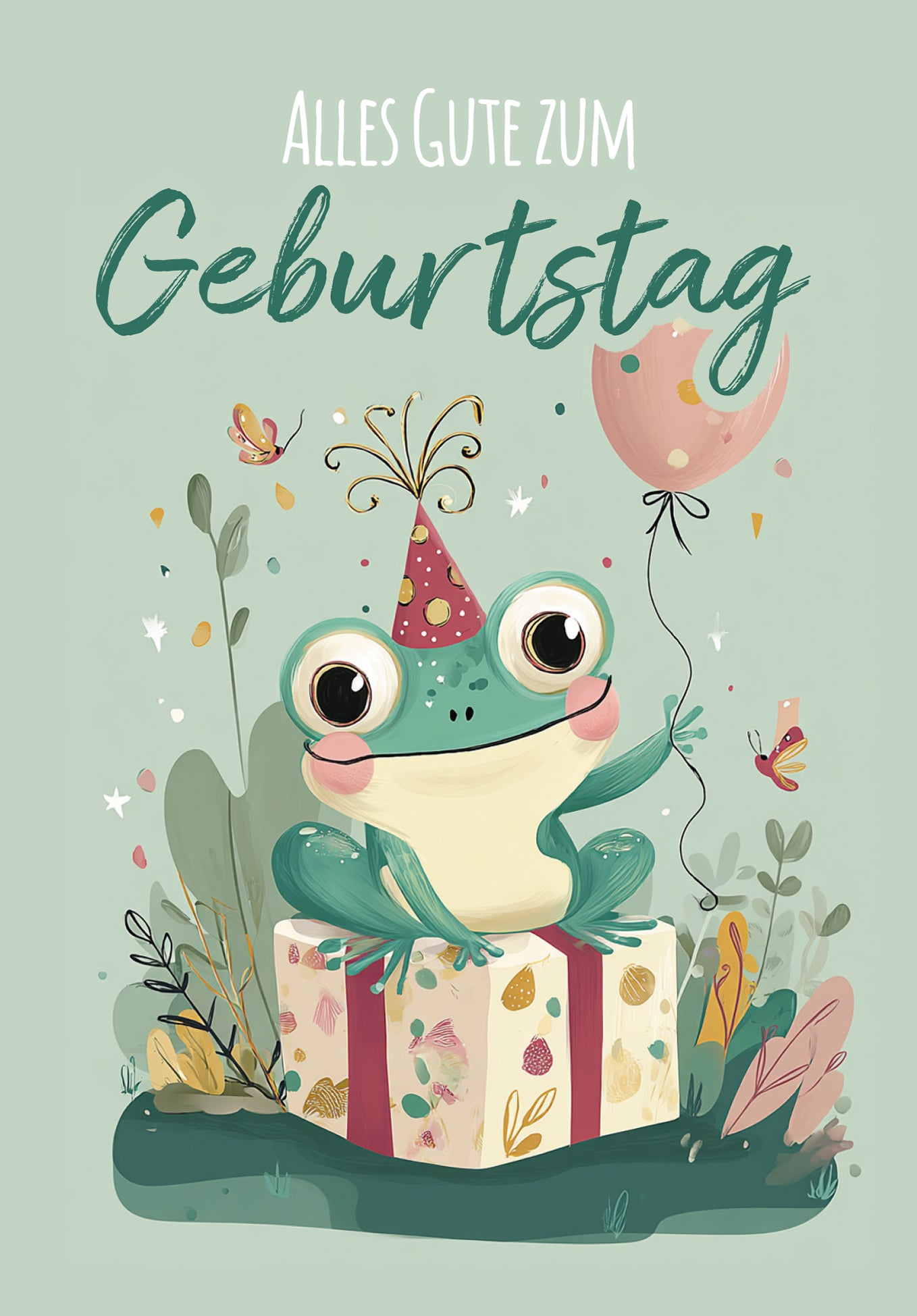 Alles Gute zum Geburtstag - Frosch
