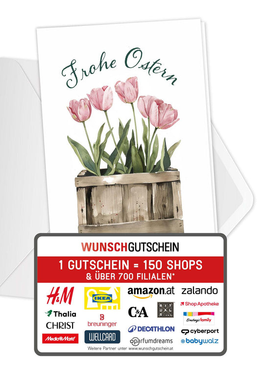 Frohe Ostern - Tulpen Box