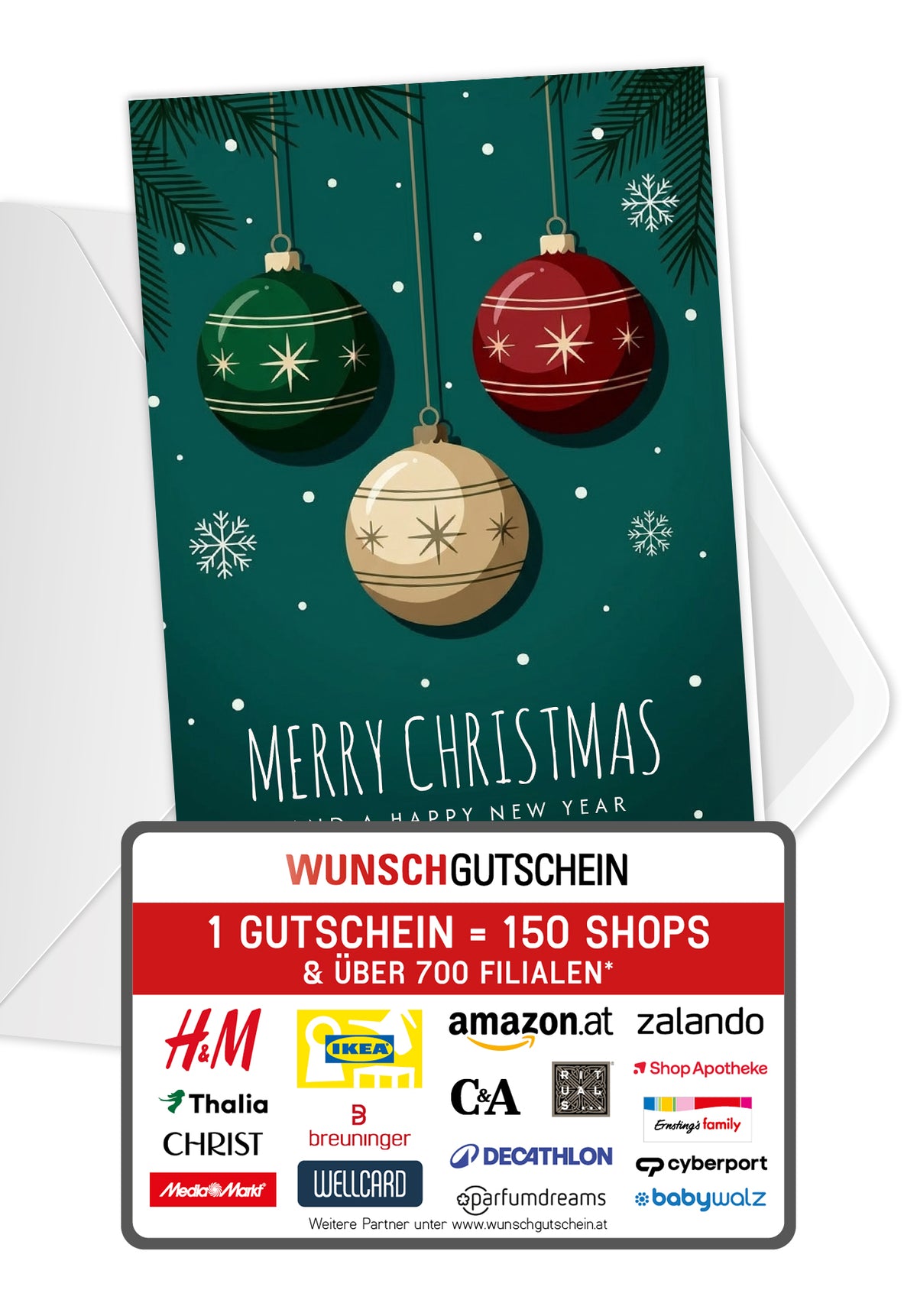 Merry Christmas and a happy new year - Christbaumkugeln