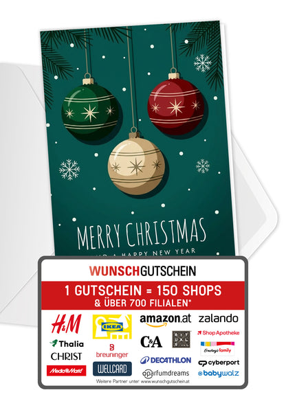 Merry Christmas and a happy new year - Christbaumkugeln