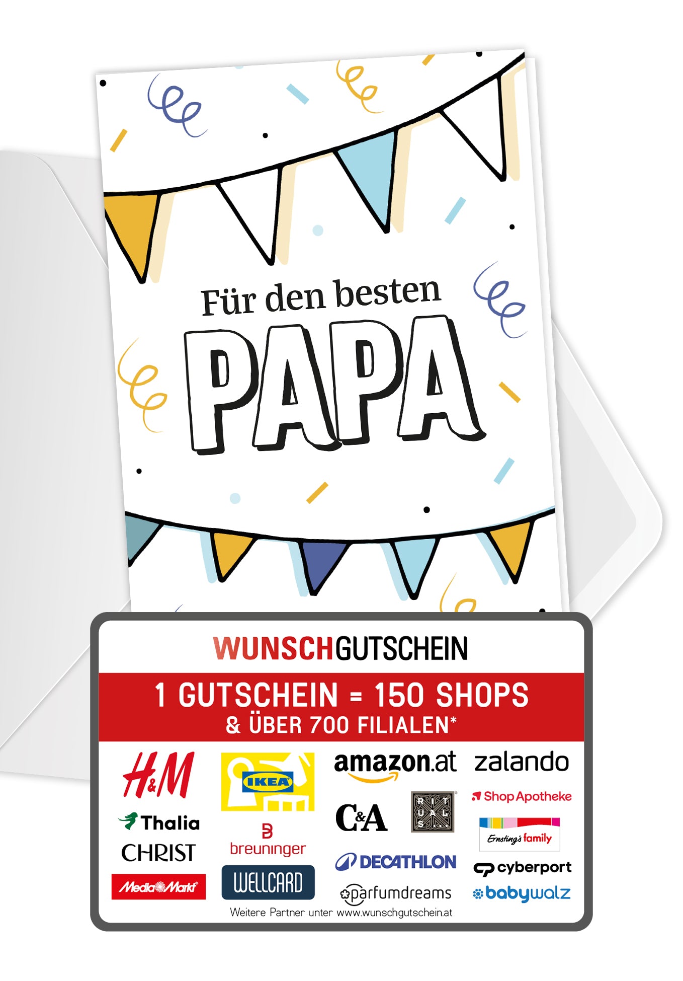 Für den besten Papa - Wimpelkette