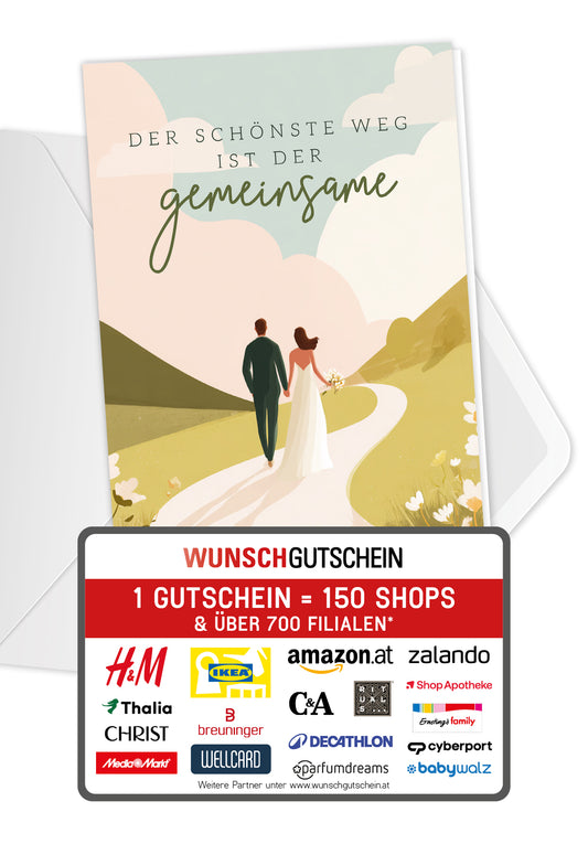 Der schönste Weg ist der gemeinsame - Brautpaar