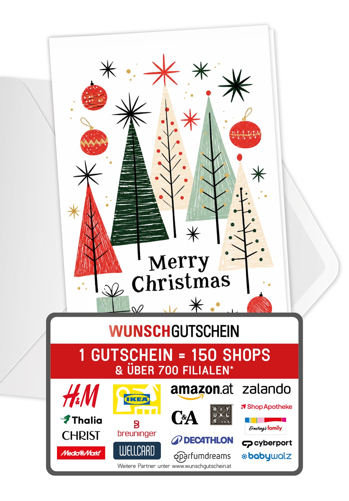 Merry Christmas - Bäume Sterne Kugeln PDF