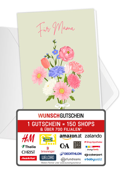 Für Mama - Blumenstrauß Pink