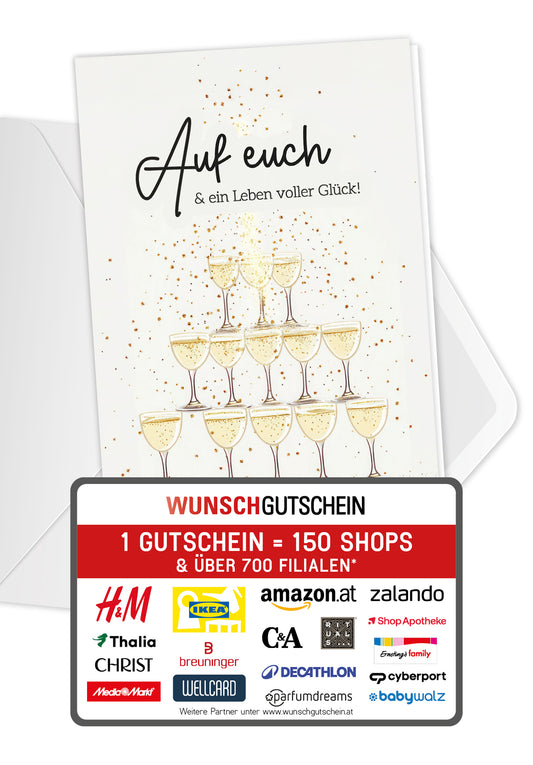 Auf euch - Champagner Pyramide