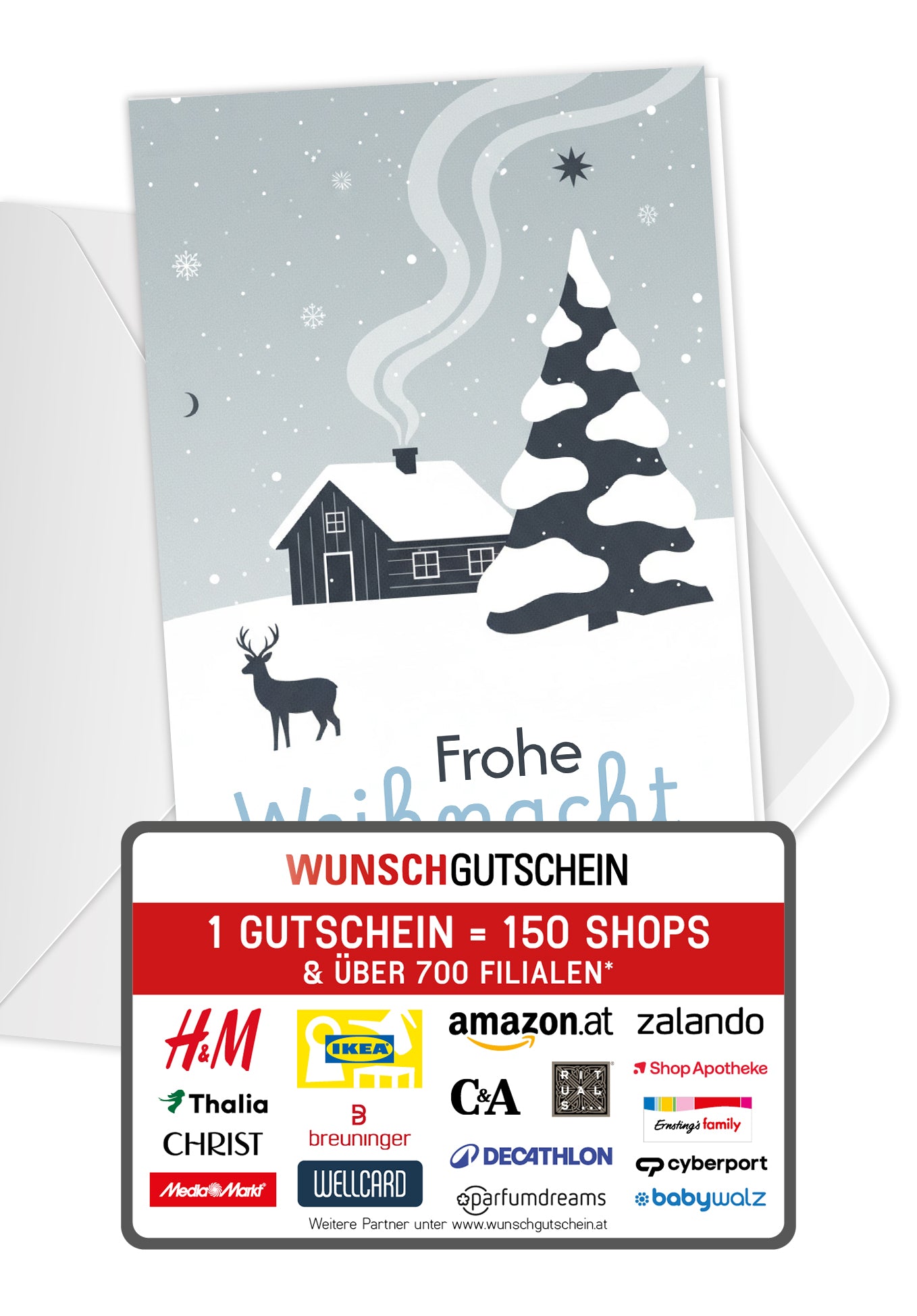 Frohe Weihnachten - Schneelandschaft Blau PDF