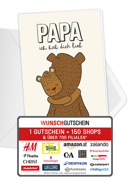 Papa ich hab dich lieb - Bären PDF