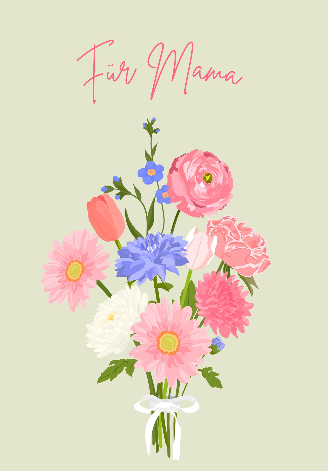 Für Mama - Blumenstrauß Pink