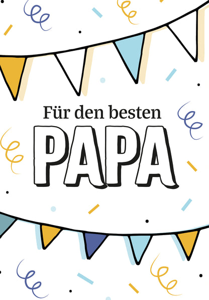 Für den besten Papa - Wimpelkette