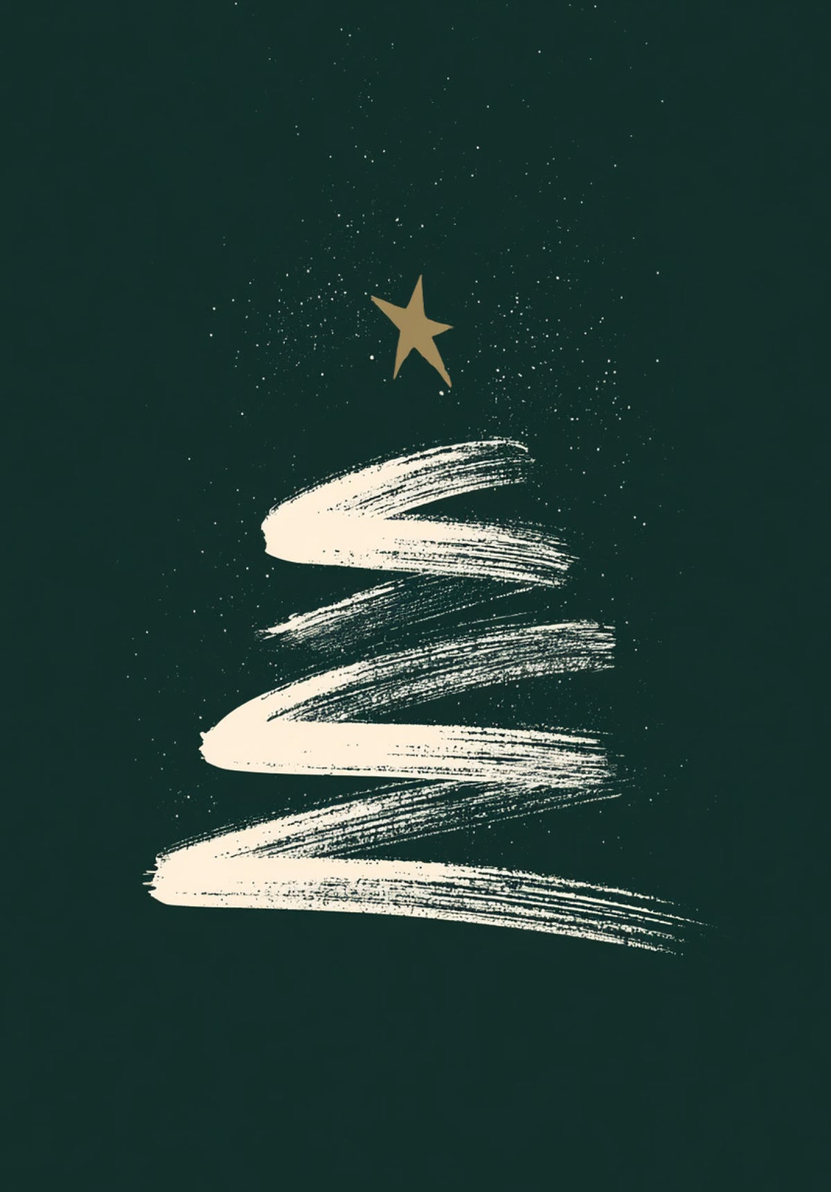 Weihnachtsbaum - Dunkelgrün Minimalistisch PDF