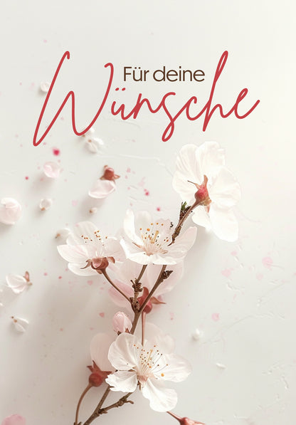 Für deine Wünsche - Kirschblüten