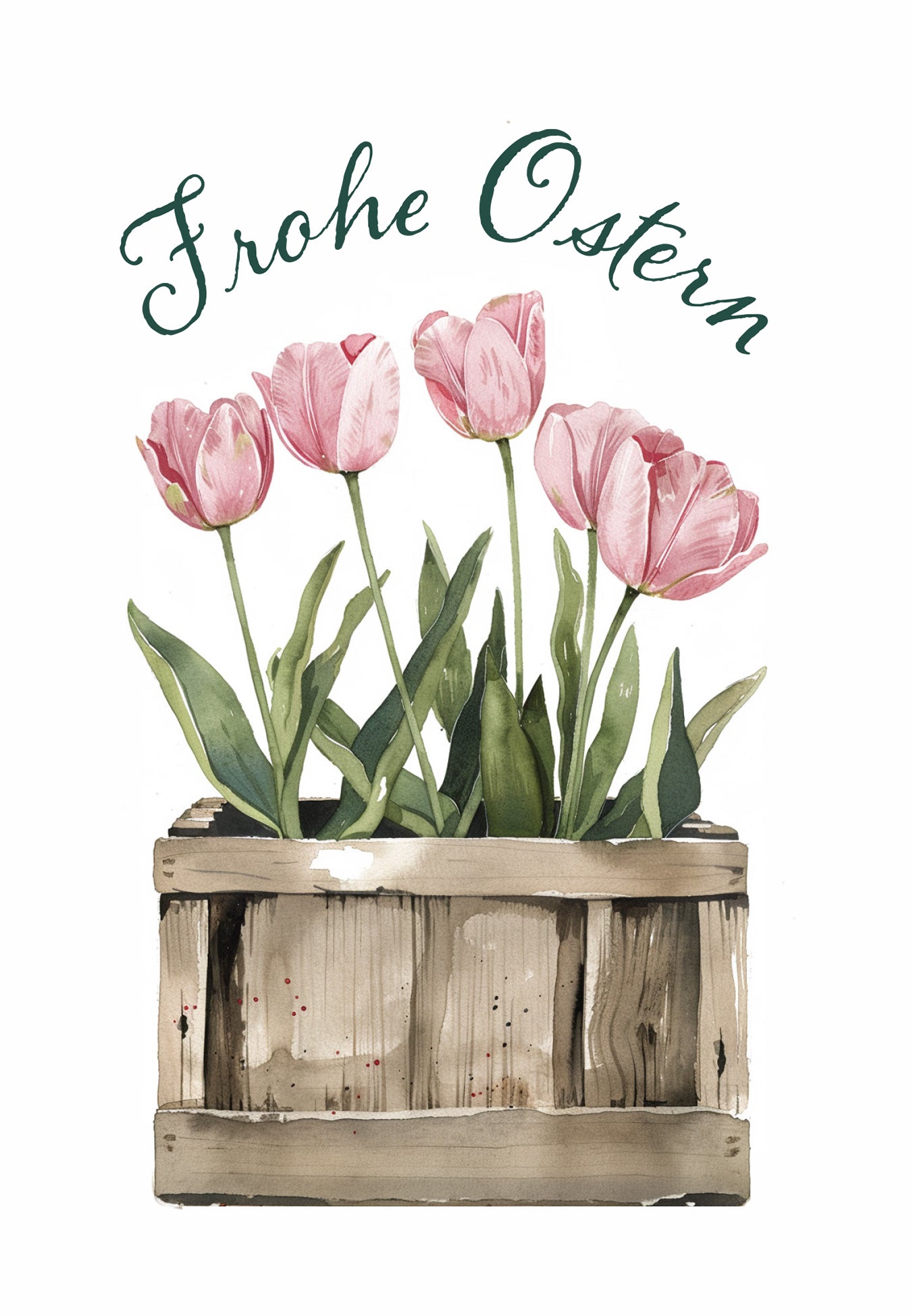 Frohe Ostern - Tulpen Box