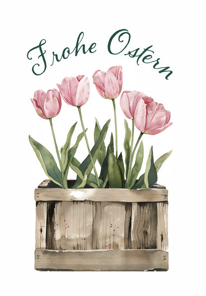 Frohe Ostern - Tulpen Box