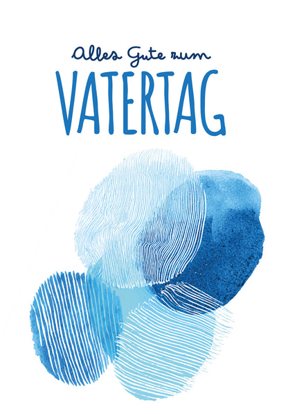Alles Gute zum Vatertag - Blaue Formen PDF