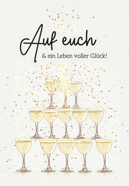 Auf euch - Champagner Pyramide