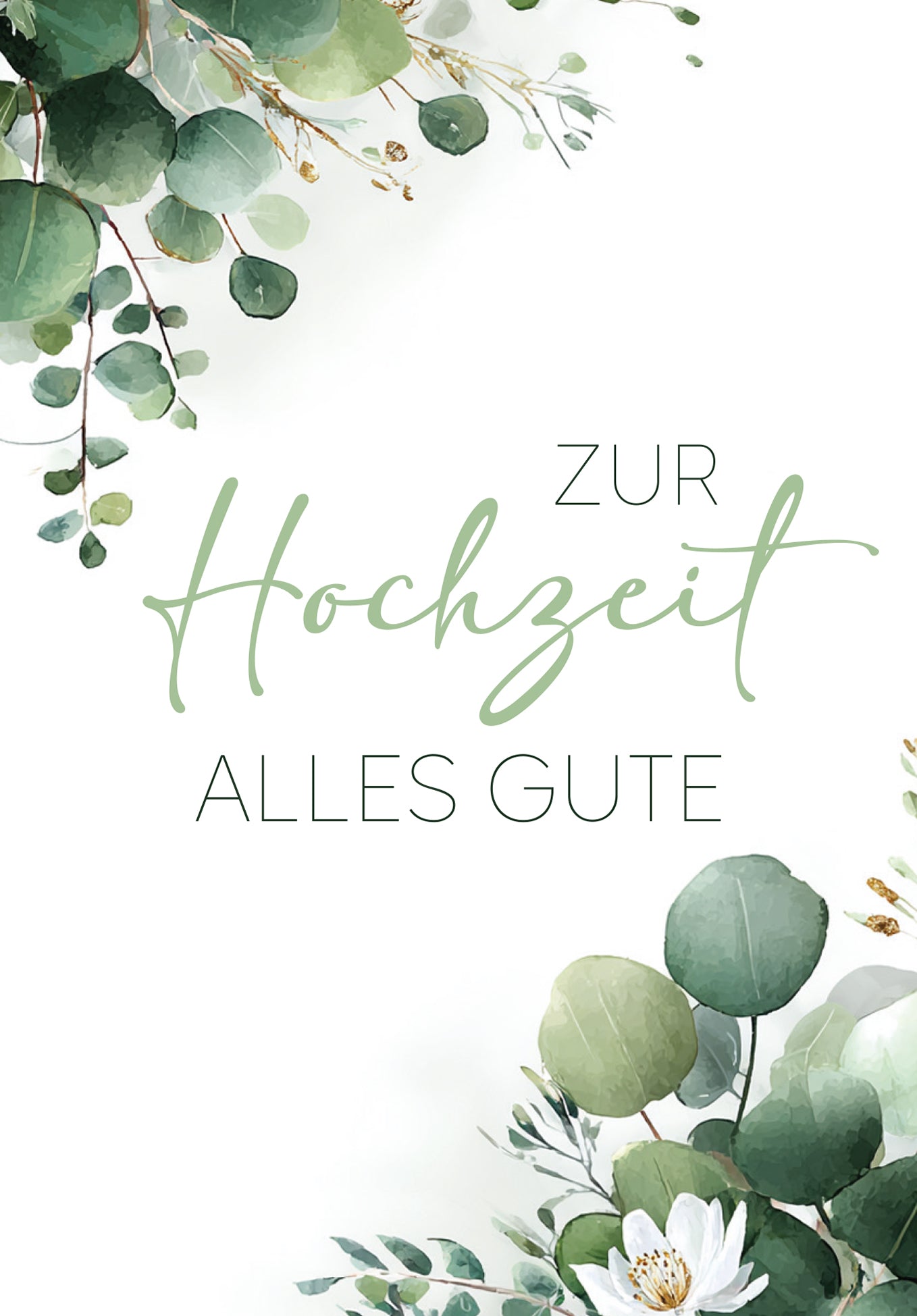 Zur Hochzeit alles Gute - Eukalyptus
