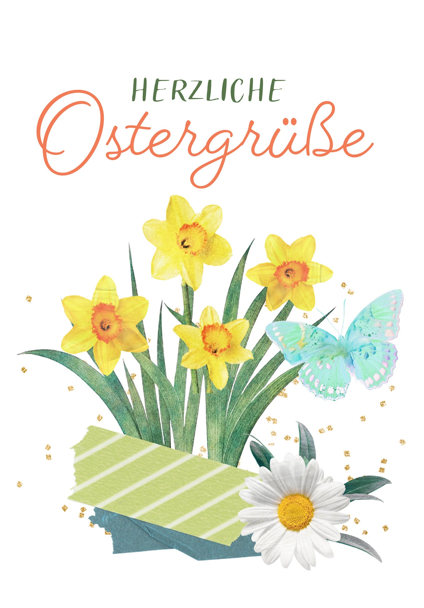 Herzliche Ostergrüße - Osterglocken PDF