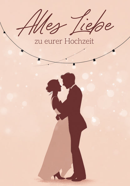 Alles Liebe zu eurer Hochzeit - Paar Tanzend PDF