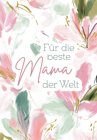 Für die beste Mama - Blumenmuster