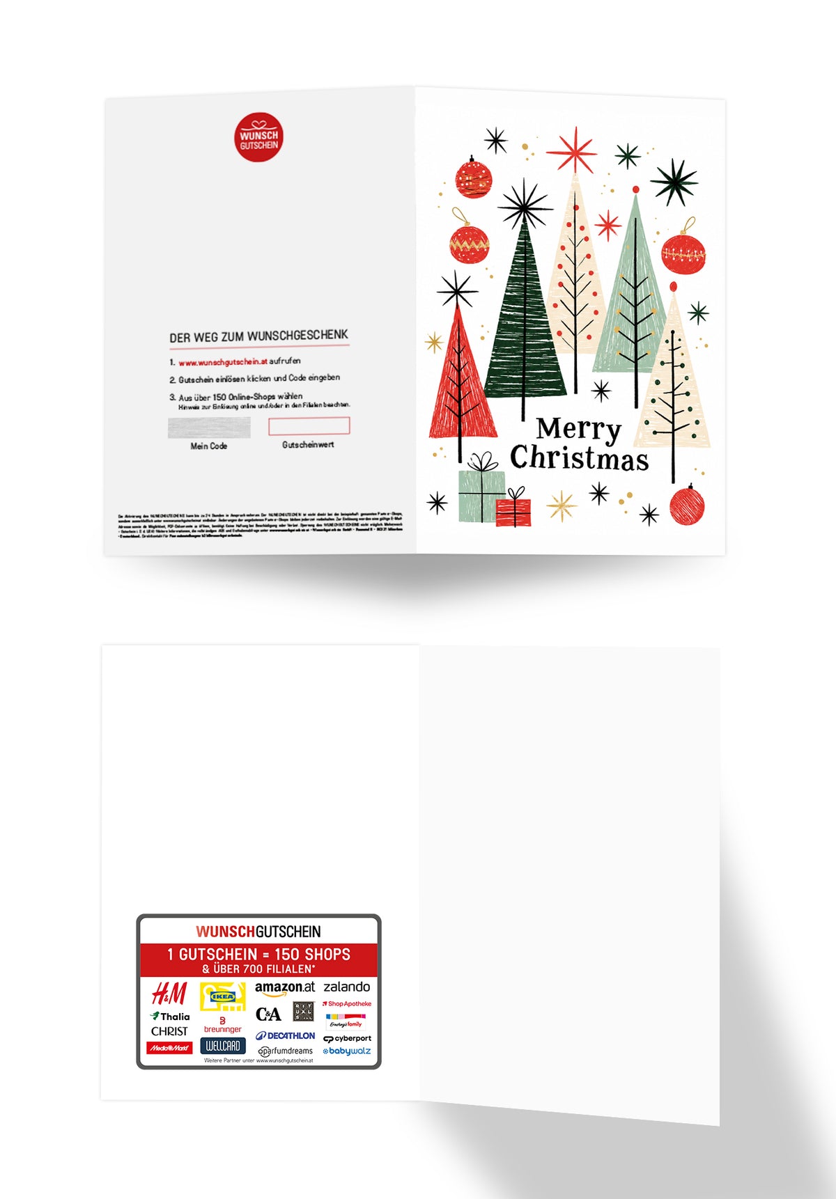 Merry Christmas - Bäume Sterne Kugeln PDF