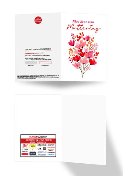 Alles Liebe zum Muttertag - Blumenstrauß Rosa Rot