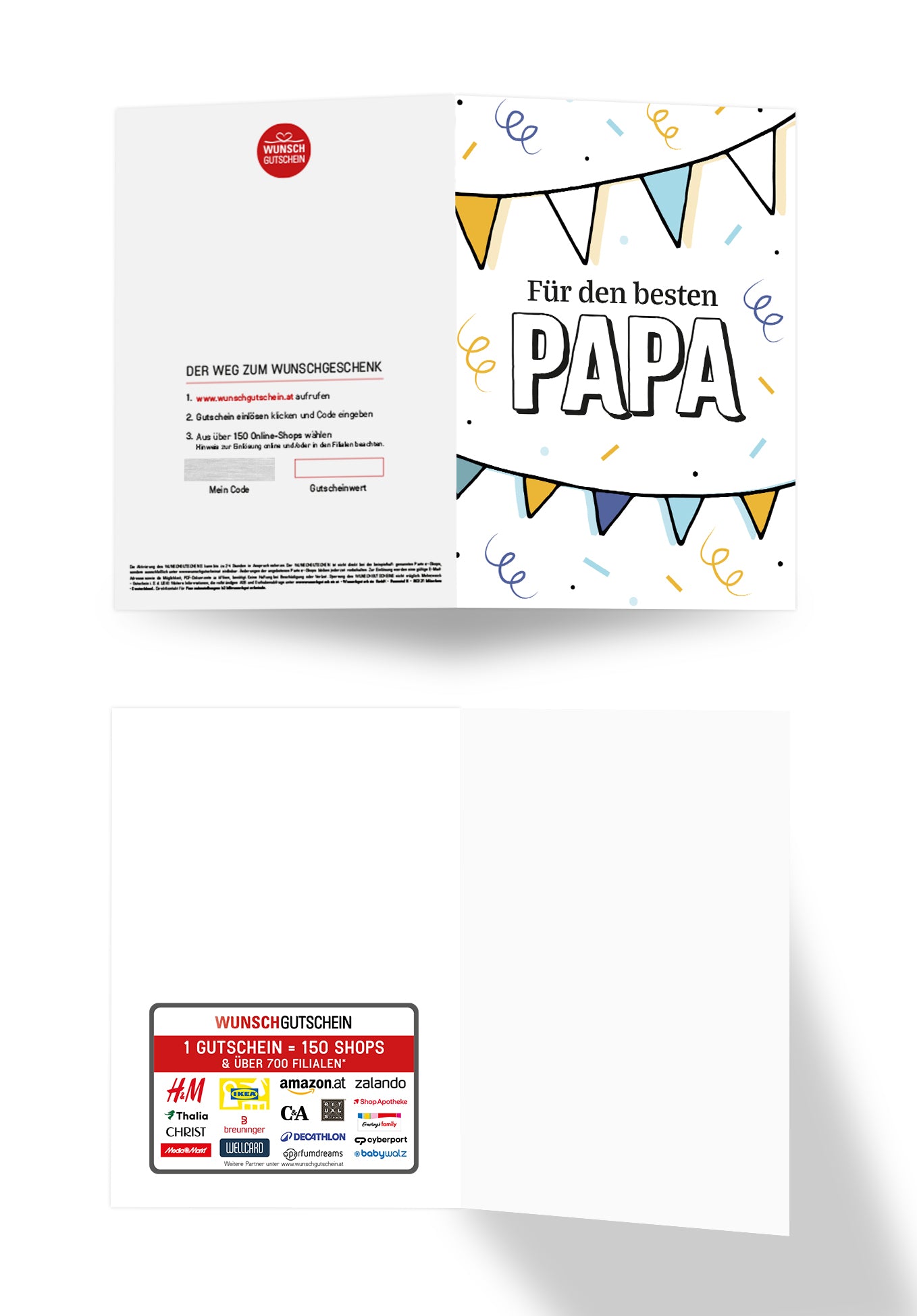 Für den besten Papa - Wimpelkette
