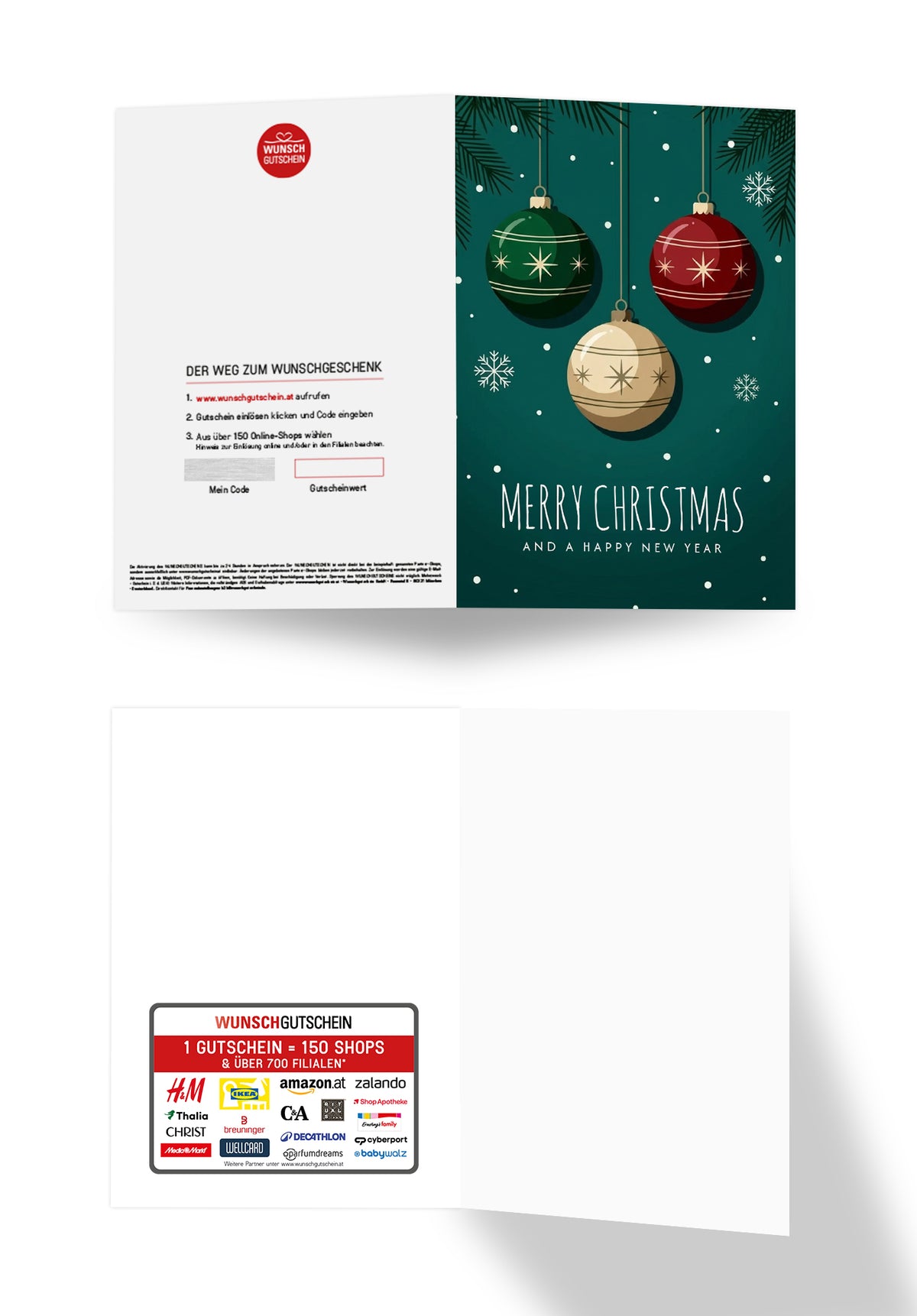 Merry Christmas and a happy new year - Christbaumkugeln
